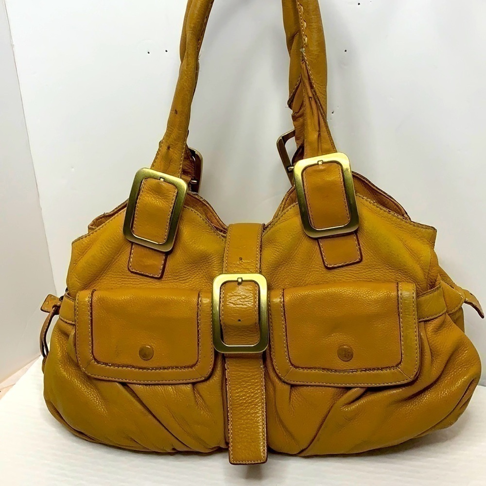 COLE HAAN Tan Leather Double Pocket
